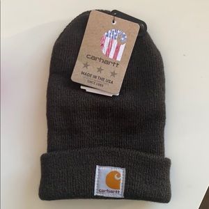 Toddler Carhartt Beanie. Mustang Brown color.